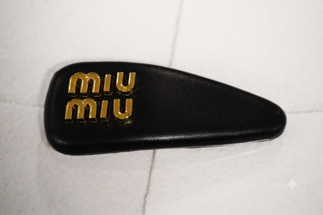Mia Hair Snap Clip - Faux Leather