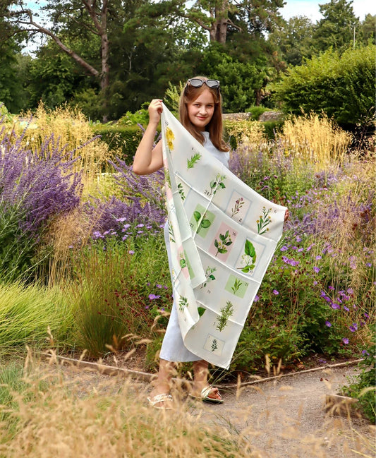 Arabella in Wedgewood Blue Silk Scarf