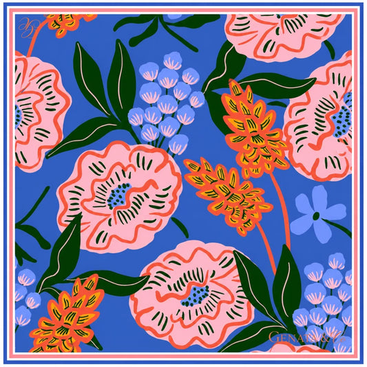 Cobalt Peony