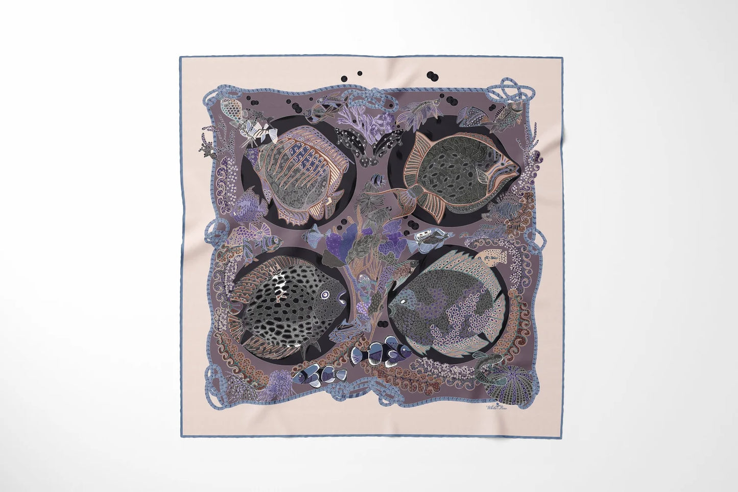 La Vie Marine Dusk Silk Scarf