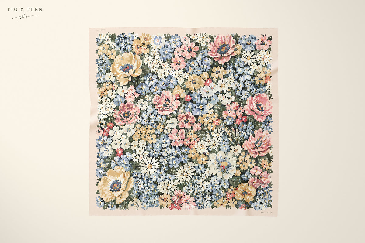 Mae in Powder Rose Silk Scarf