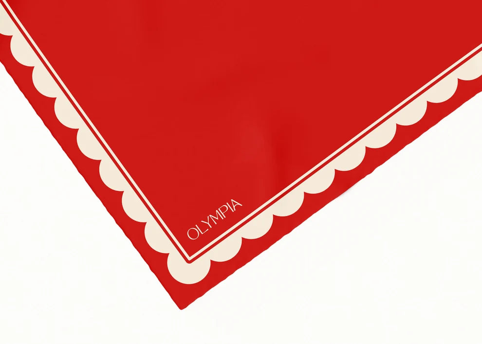 Matilda Candy Apple Silk Cotton Girls Scarf
