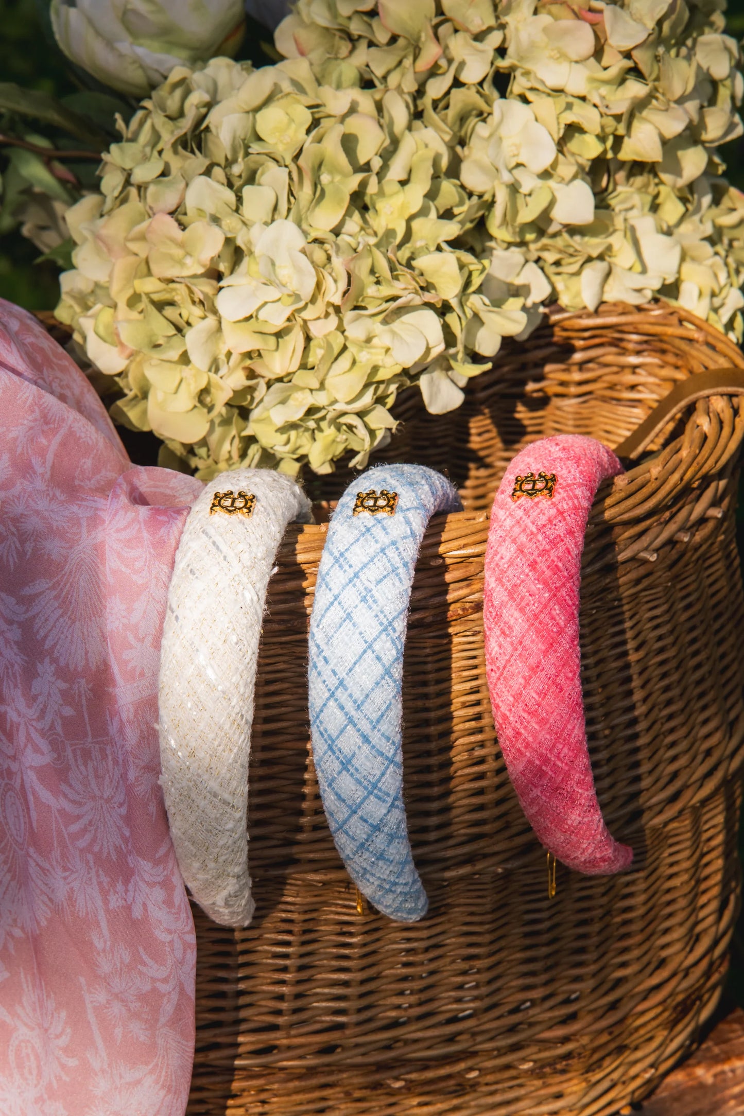 Holland Cooper Boucle Headband - Pink