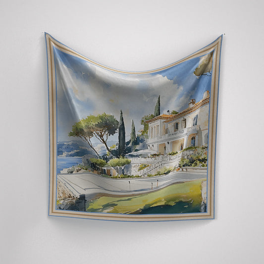 Tennis Days Silk Scarf