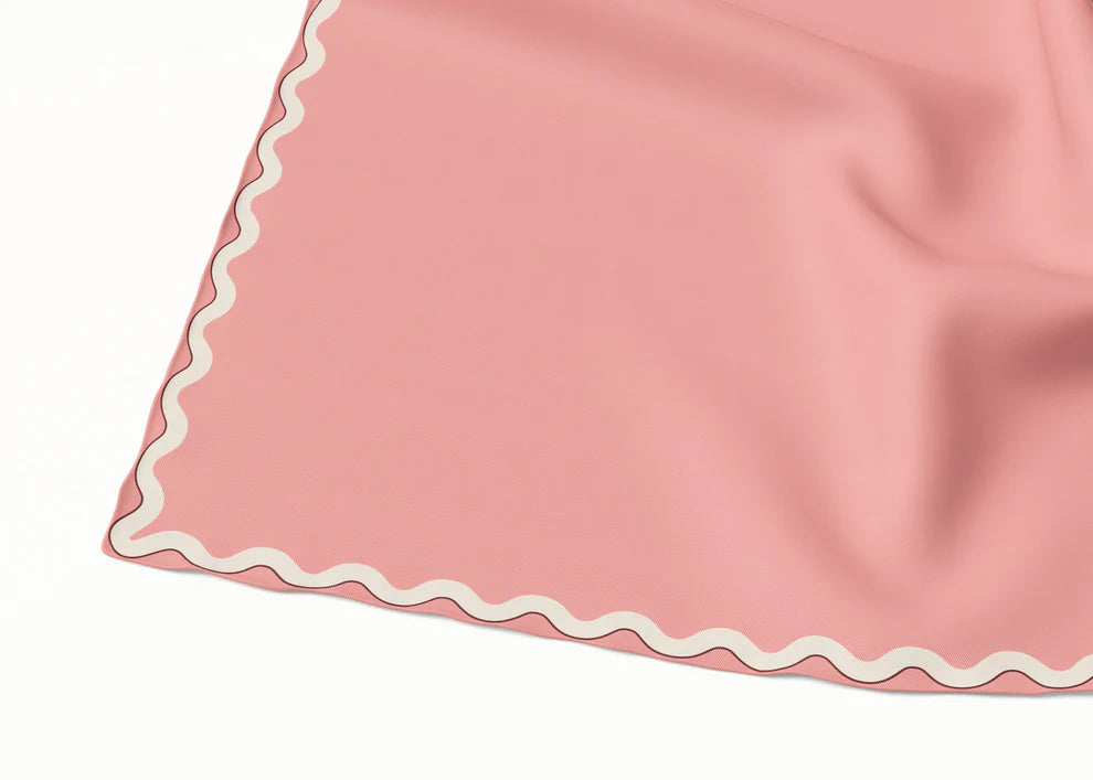 Sophie Peach Bloom Silk Scarf