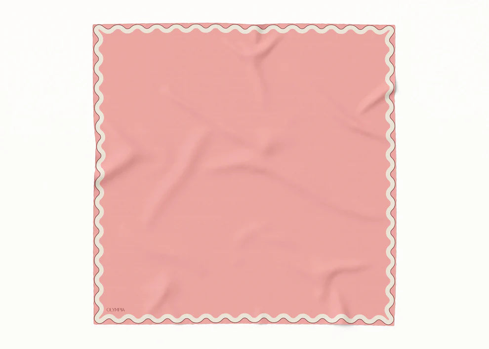 Sophie Peach Bloom Silk Scarf