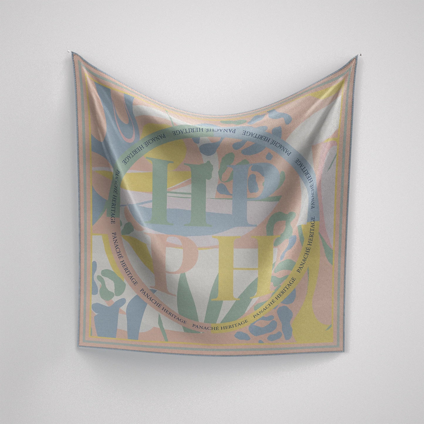 Pastel Leopard Silk Scarf