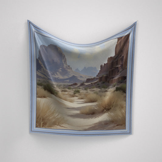 A Desert Scene Silk Scarf