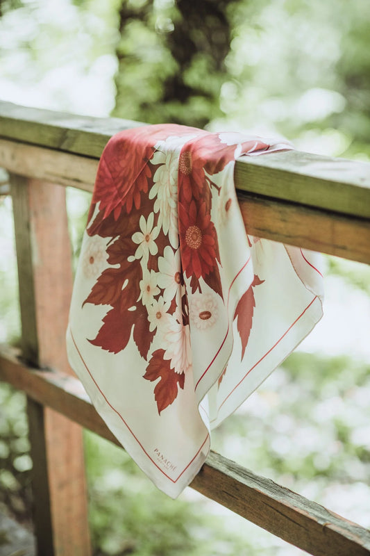 Bouquet Silk Scarf