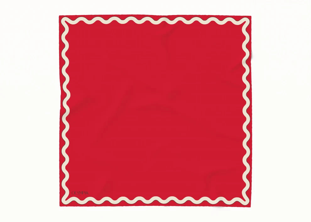 Sophie Hot Tamale Silk Cotton Girls Scarf