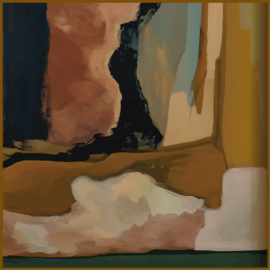 Sable & Tan Silk Scarf