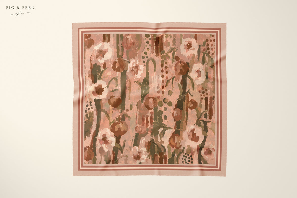 Skye in Dusty Mallow Silk Scarf