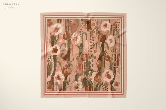 Skye in Dusty Mallow Silk Scarf
