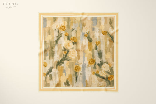 Tamar in Golden Wattle Silk Scarf