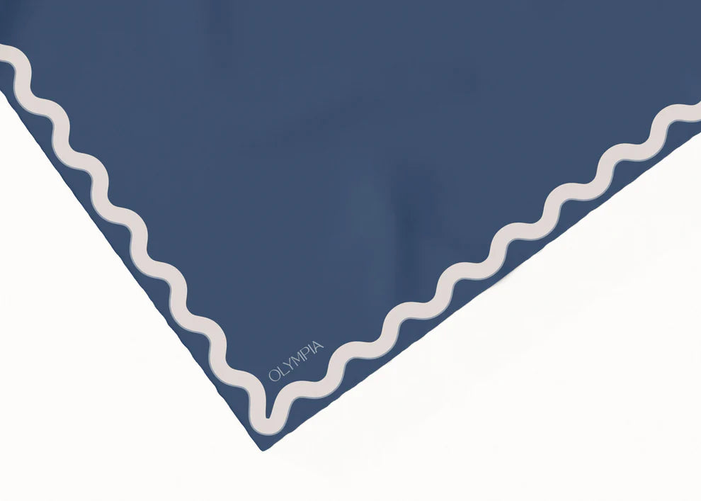 Sophie Washed Denim Sky Silk Scarf