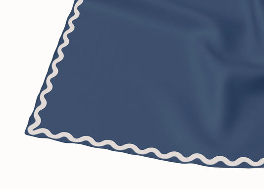 Sophie Washed Denim Sky Silk Scarf