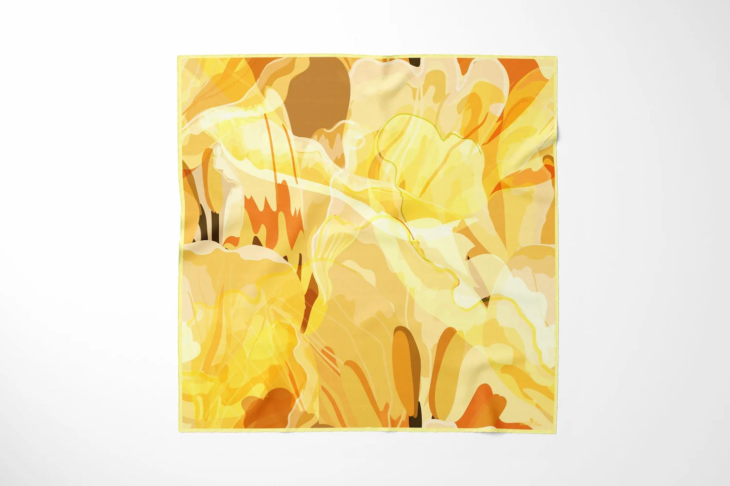 Tulip Butter Silk Scarf