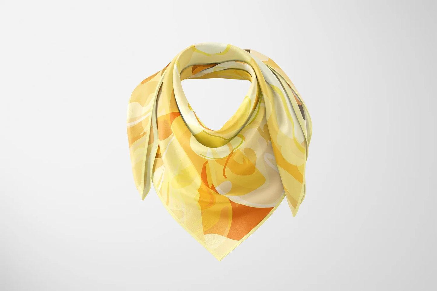 Tulip Butter Silk Scarf
