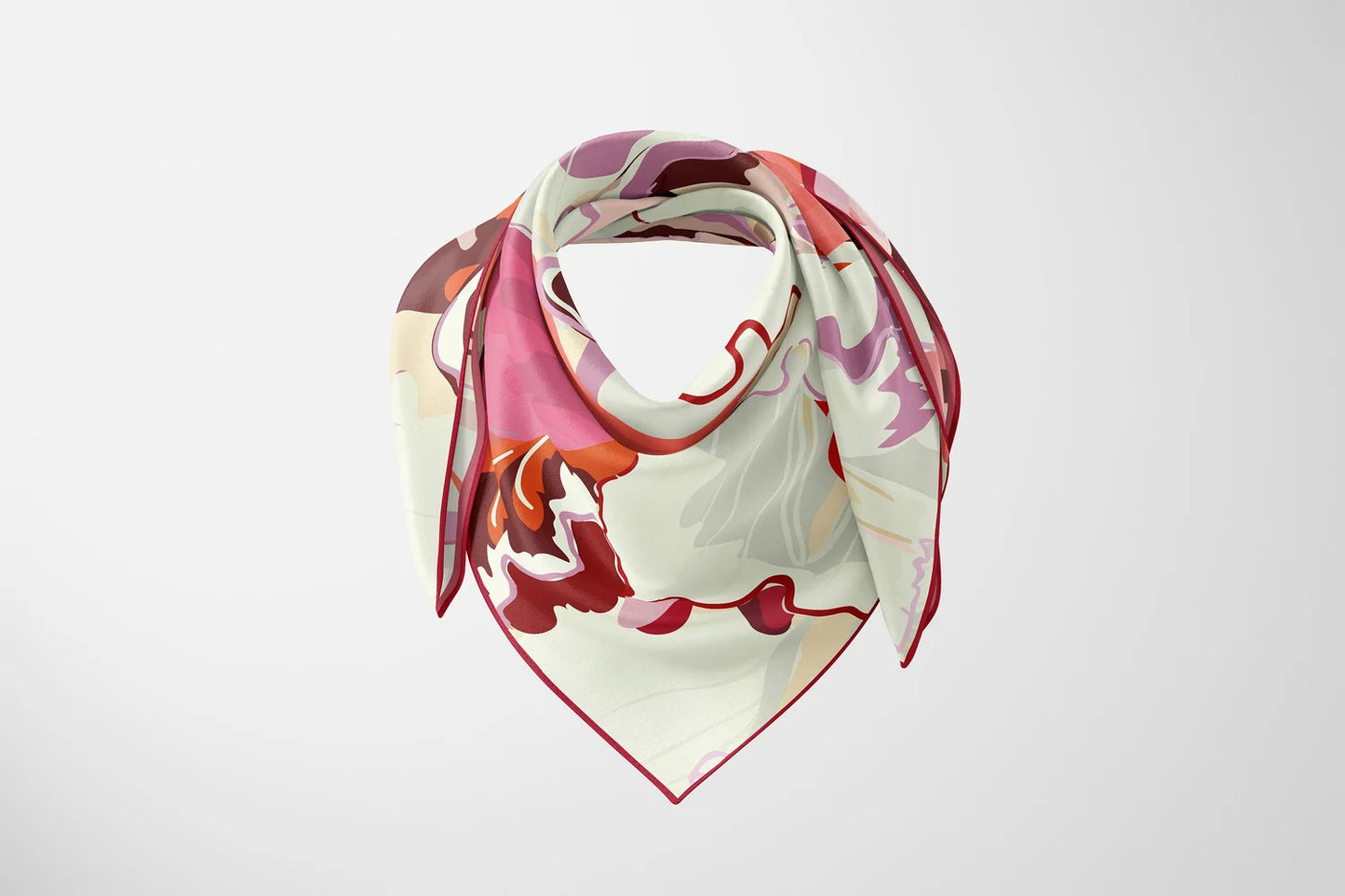 Tulip Candy Silk Scarf