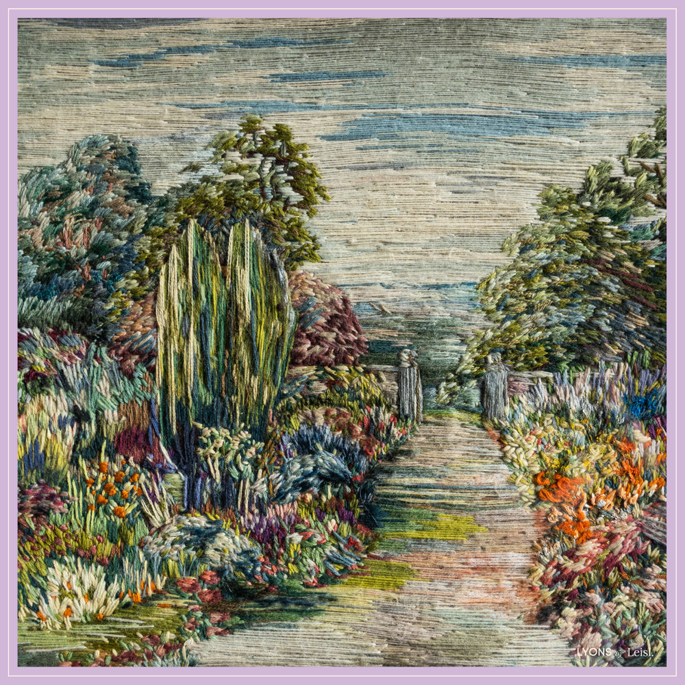 Violet - Lyons Silk Scarf