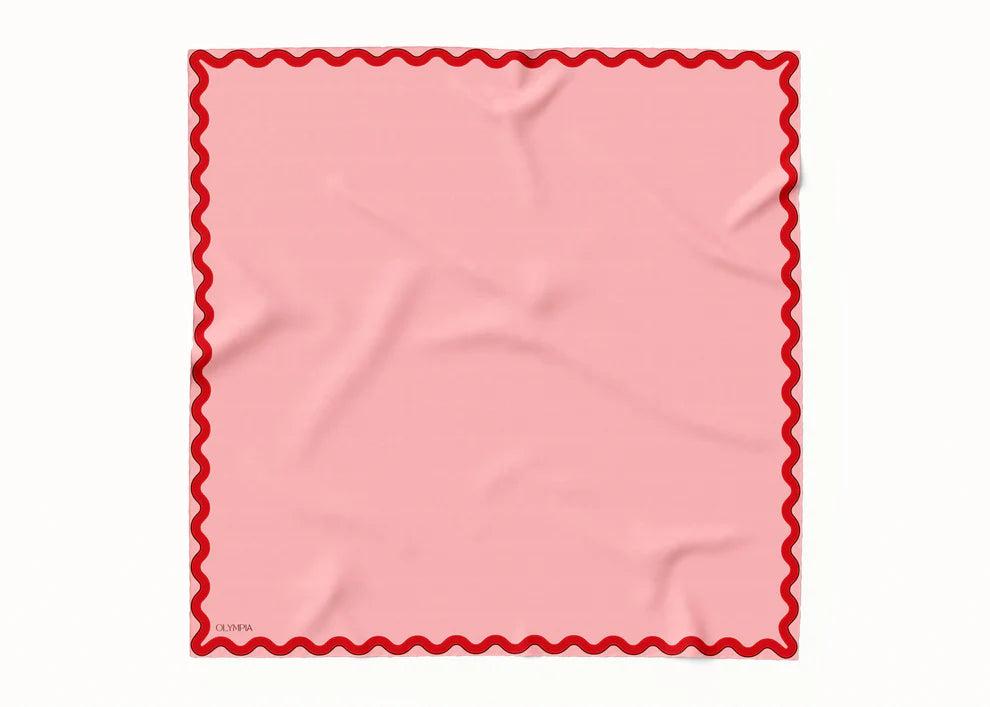 Sophie Macaron Cherry Silk Scarf