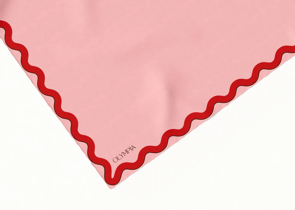Sophie Macaron Cherry Silk Scarf