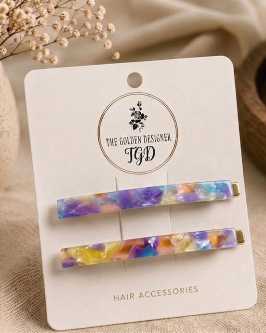 Hair Slides - Pastel