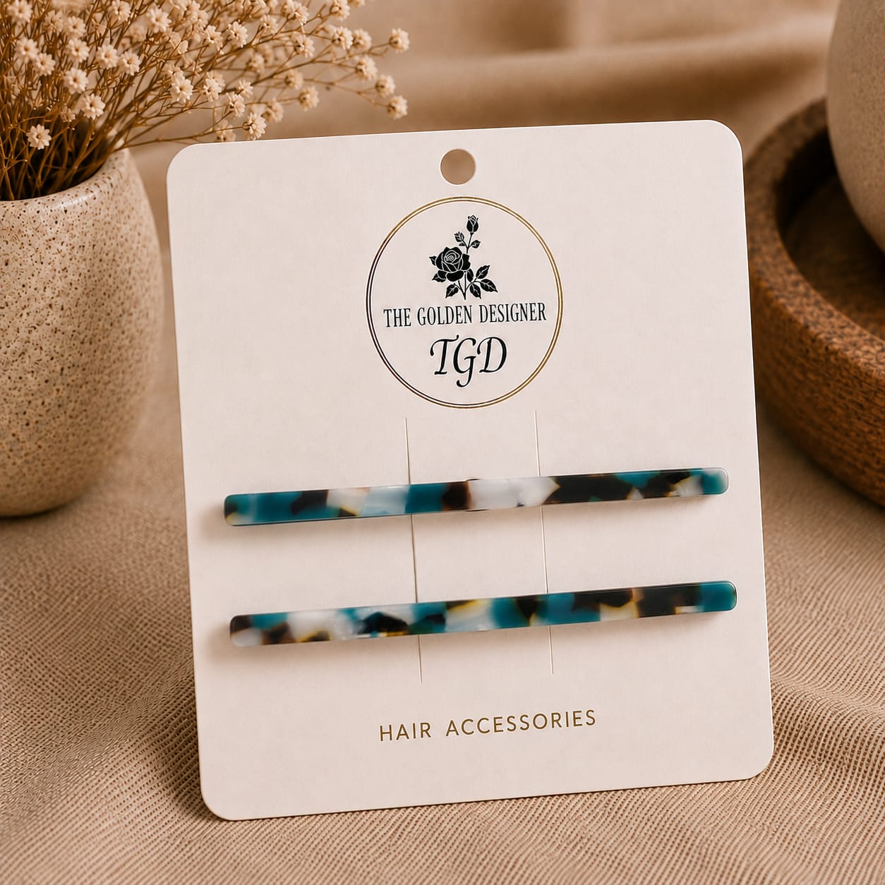 Hair Slides Long - Teale