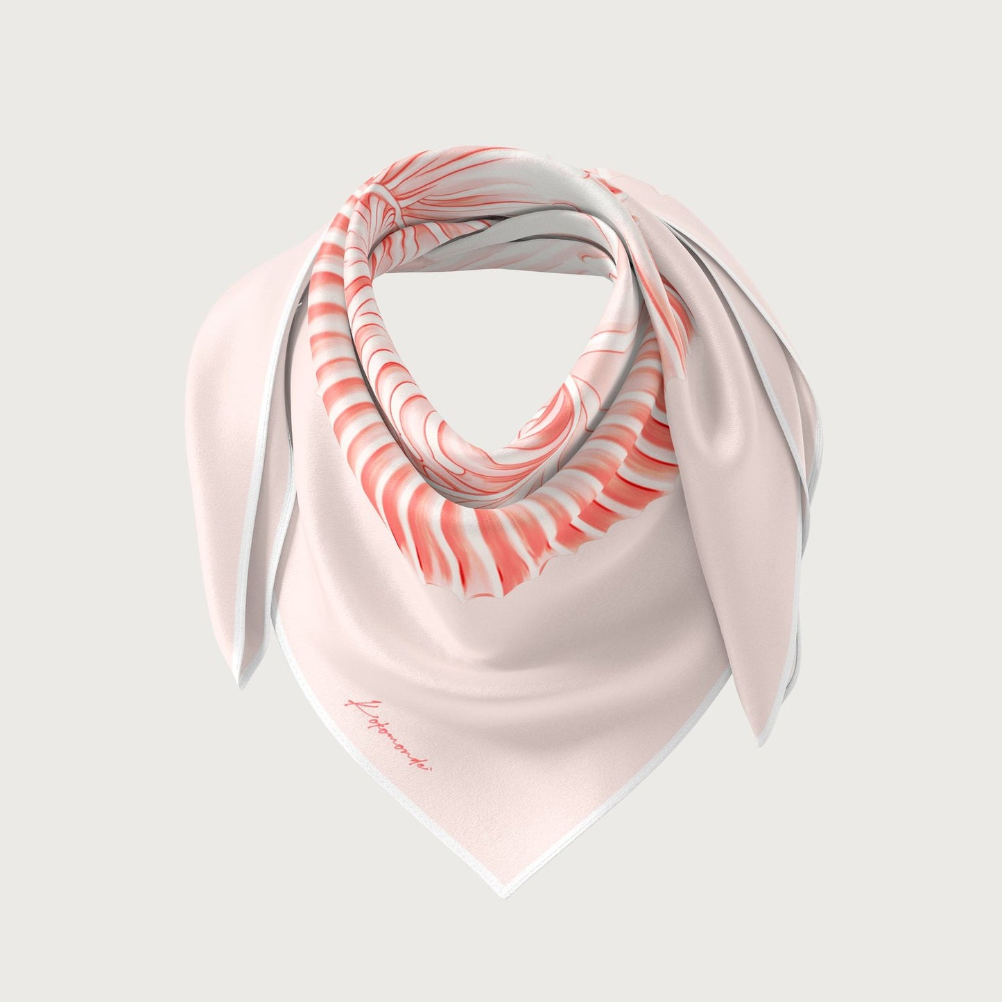 Coquille Powder Silk Scarf
