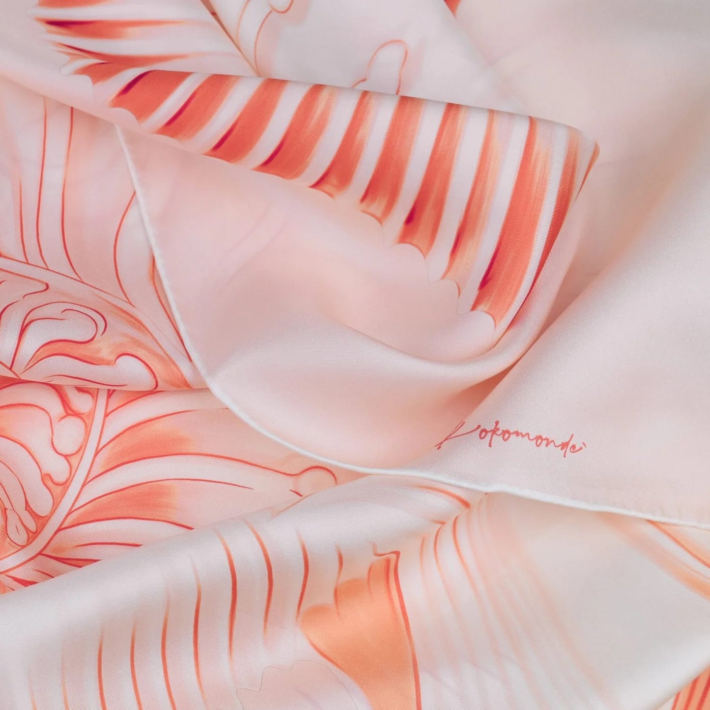 Coquille Powder Silk Scarf