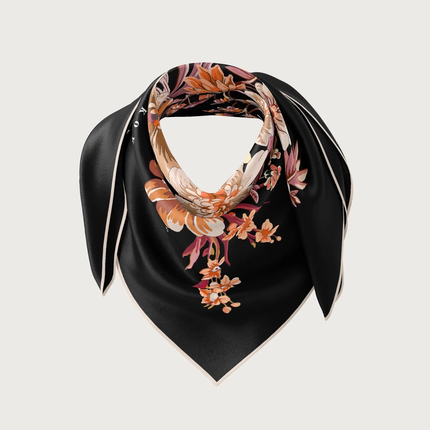 Fleurette Biscotti Silk Scarf