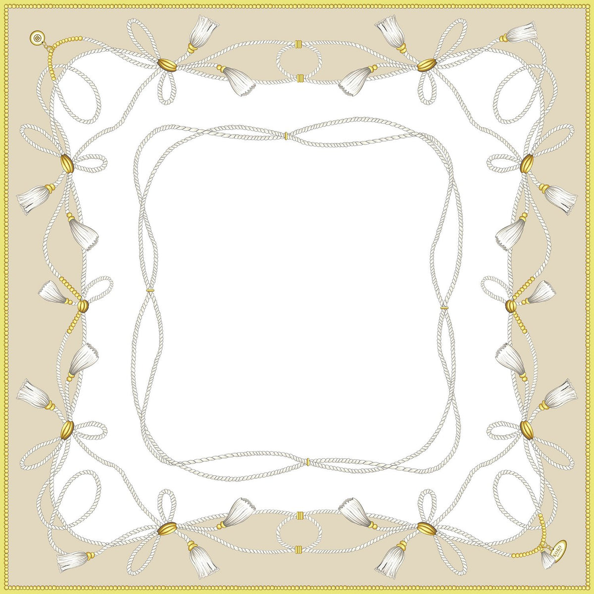 La Côte Oyster Silk Scarf