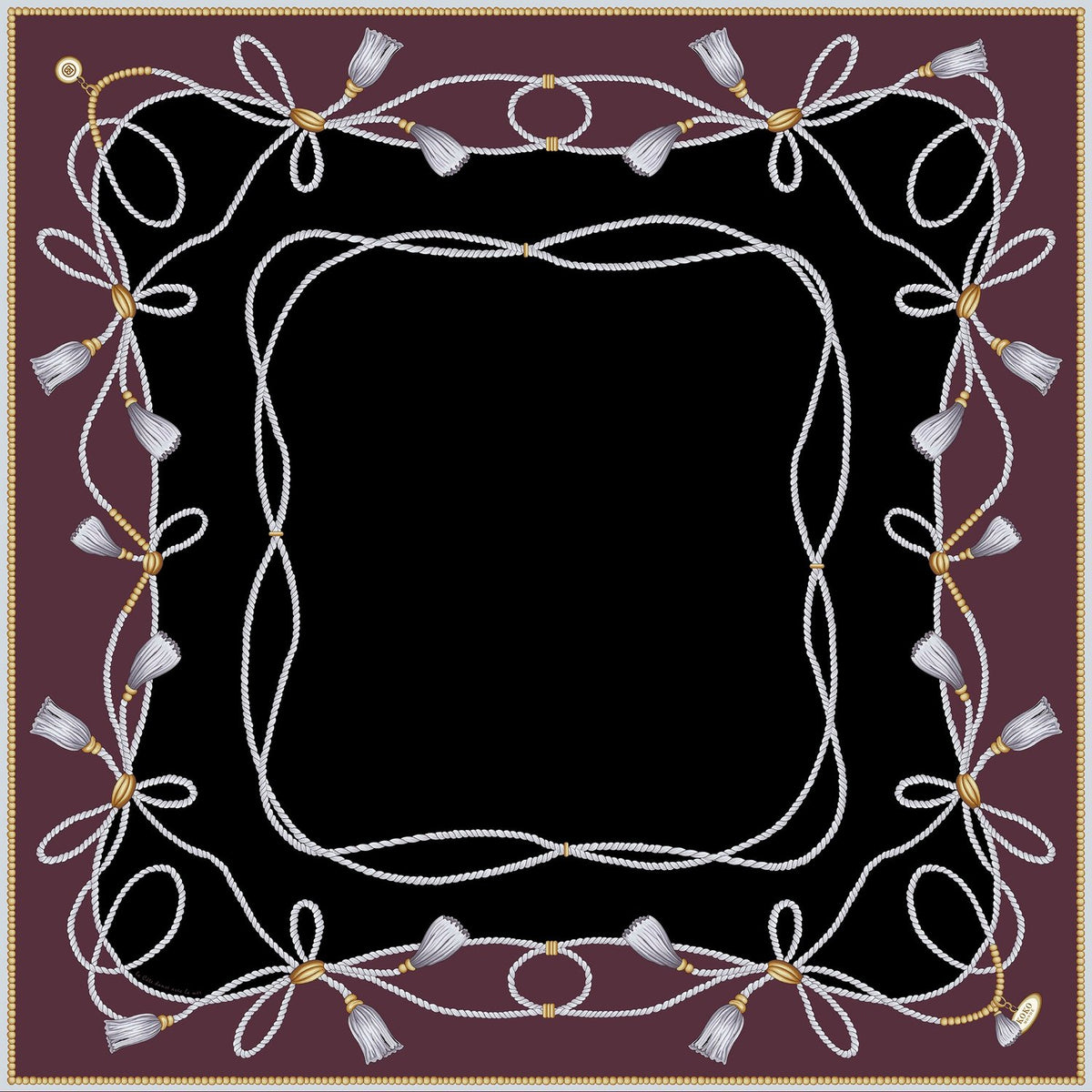La Côte Fig Silk Scarf