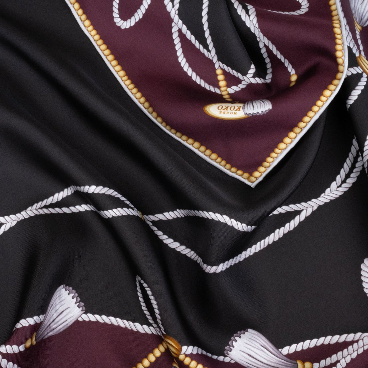 La Côte Fig Silk Scarf
