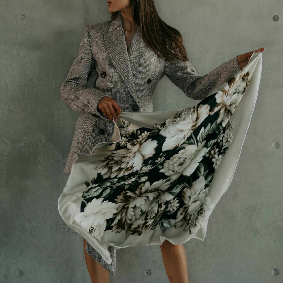 Rosalie Turtledove Silk Scarf
