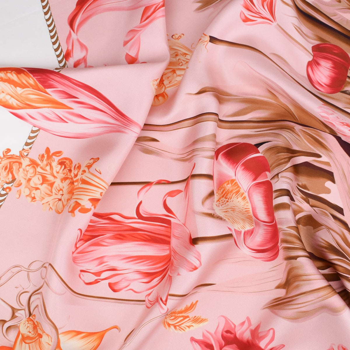 Lilou Pink Silk Scarf