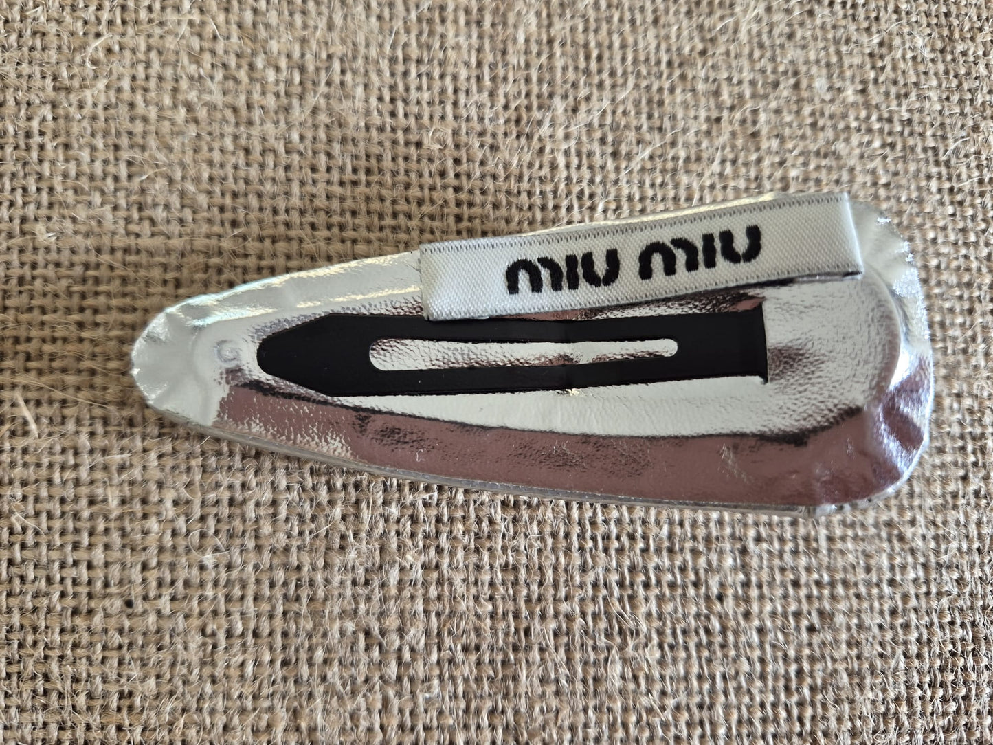 Mia Hair Snap Clip - Faux Leather