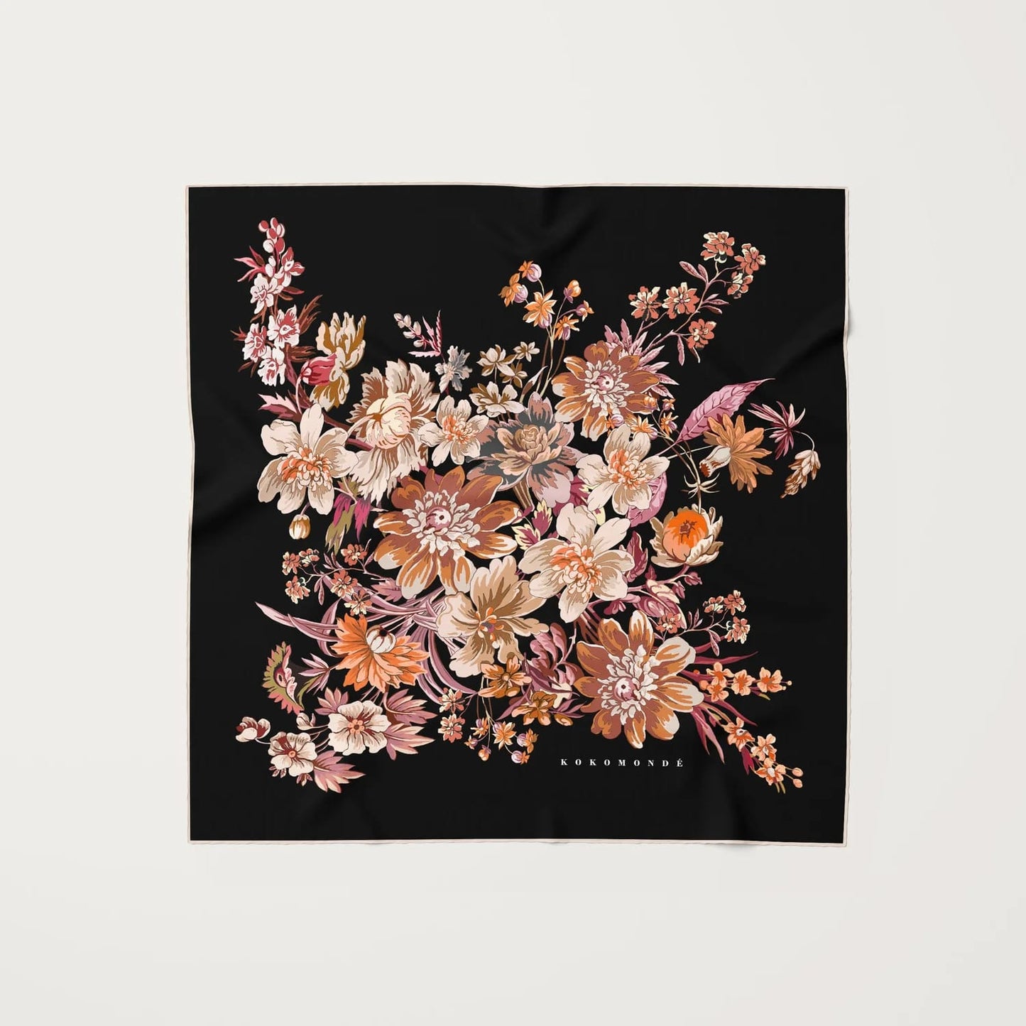 Fleurette Biscotti Silk Scarf