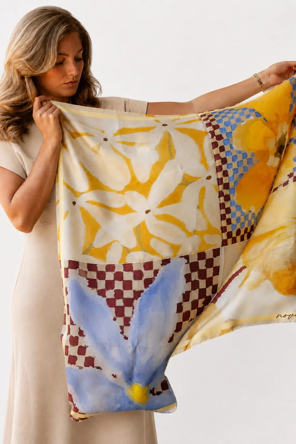 Flower Power Silk Scarf