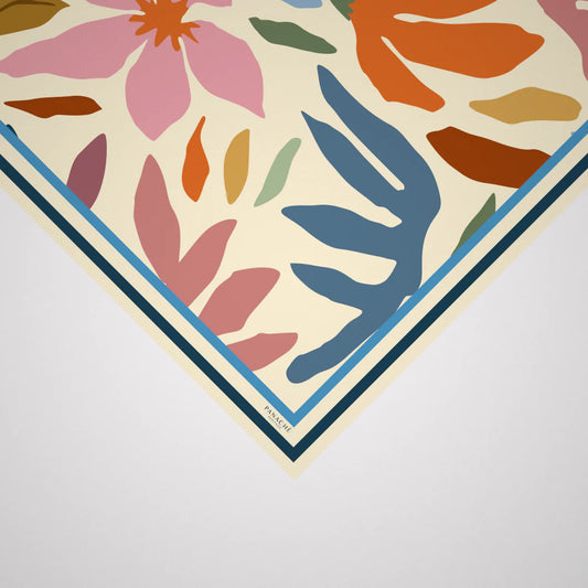 Autumn Blossoms Silk Scarf