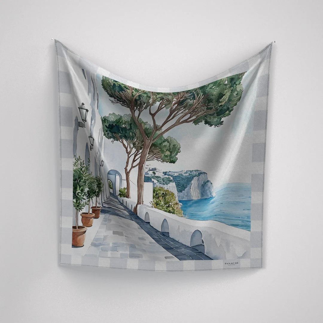 Seabreeze Promenade Silk Scarf