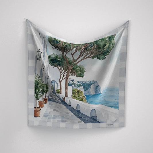 Seabreeze Promenade Silk Scarf