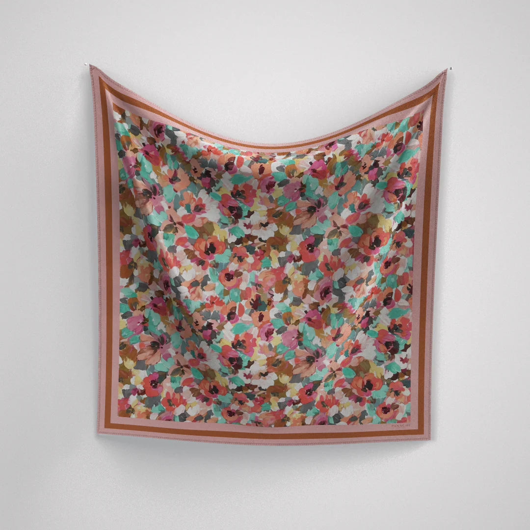 Petal Reverie Silk Scarf