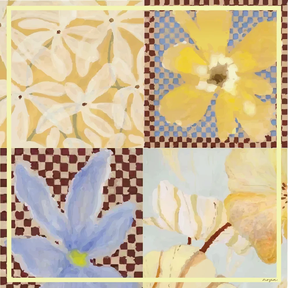Flower Power Silk Scarf