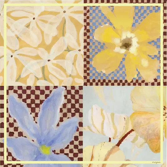 Flower Power Silk Scarf