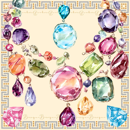 Jealous Jewels Silk Scarf
