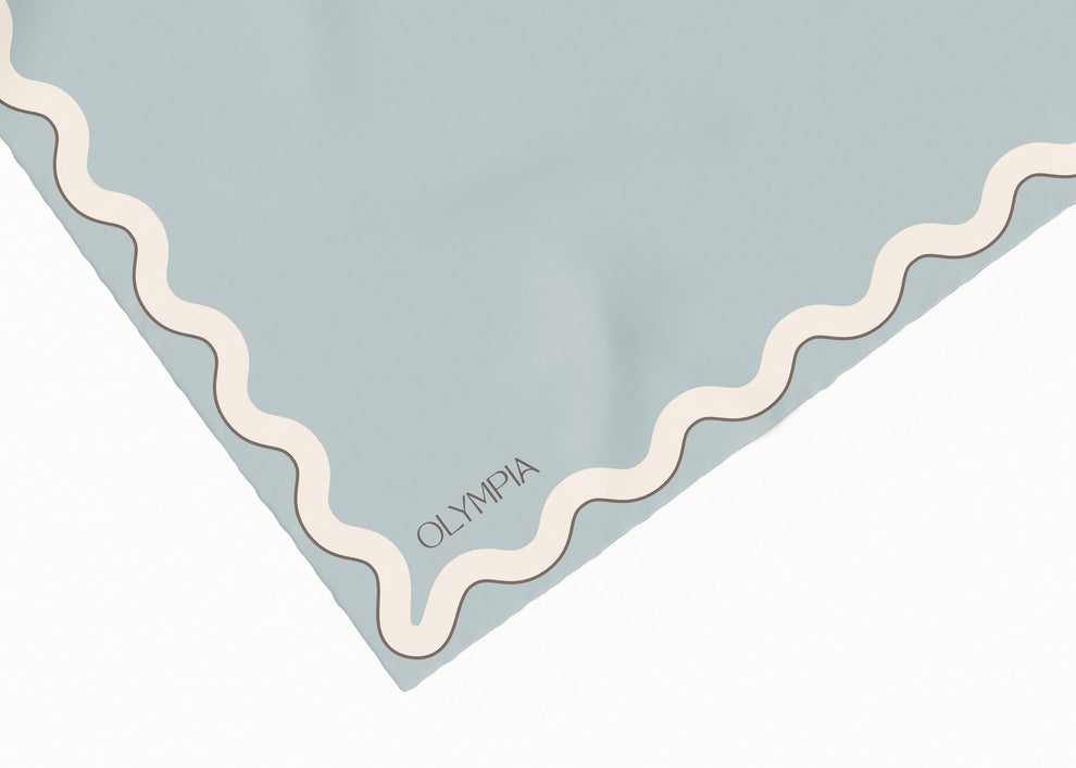 Sophie Pastel Sky Silk Cotton Girls Scarf