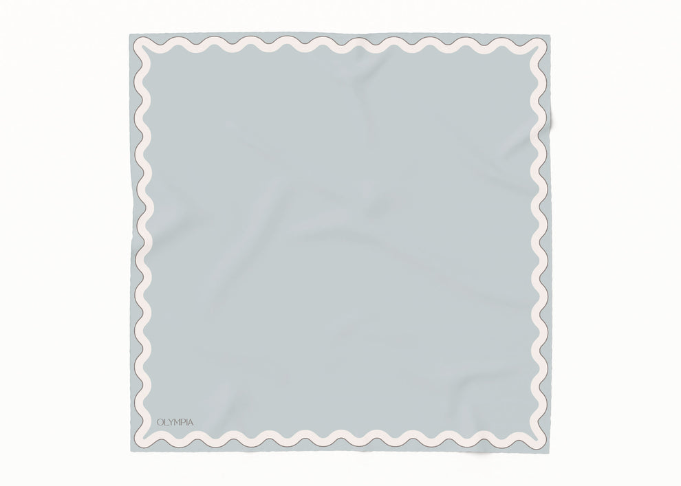 Sophie Pastel Sky Silk Cotton Girls Scarf
