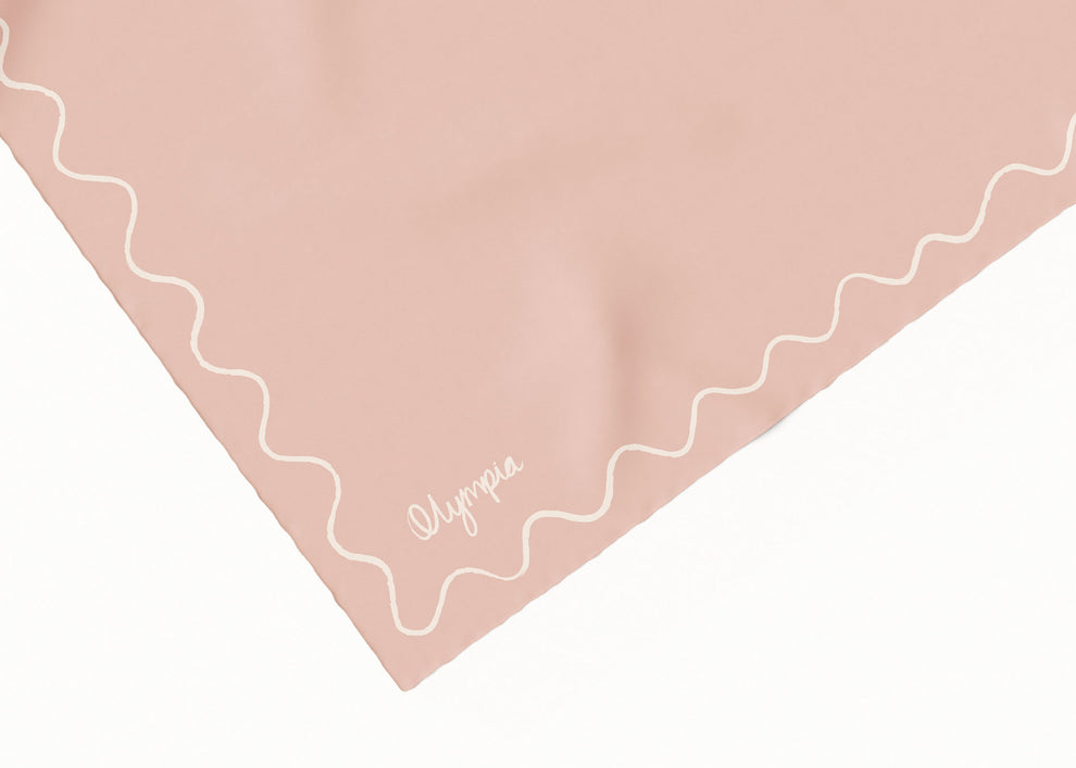 Emilia Peach Whisper Silk Cotton Girls Scarf