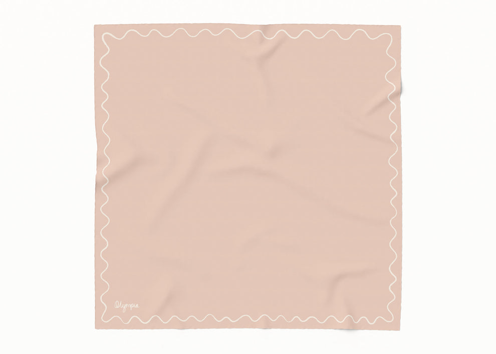 Emilia Peach Whisper Silk Cotton Girls Scarf